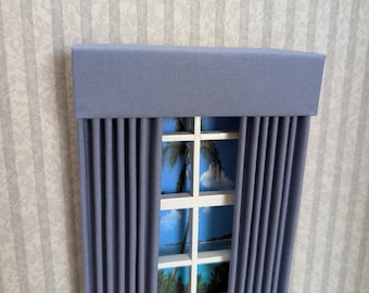 Slate Dollhouse Curtain 1:12 Scale