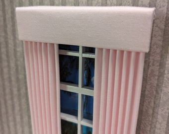 Ballet Slipper Dollhouse Curtains 1:12 Scale