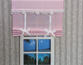 Dollhouse Miniature Roman Shade 1:12 Scale