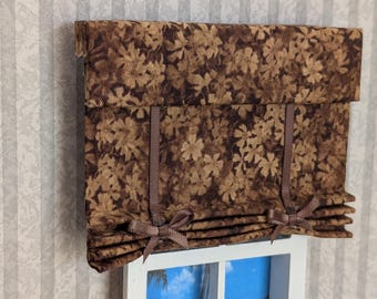 Dollhouse Miniature Roman Shade 1:12 Scale