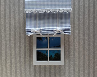 Dollhouse Miniature Roman Shade 1:12 Scale