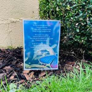 Carte commémorative d'anniversaire de Mère céleste, poème commémoratif