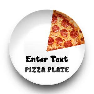 Personalized Pizza Plate, Pizza slice, I love pizza, Pizza plate, Pizza time, Pizza party, kids pizza plate, pizza lover, Birthday plate