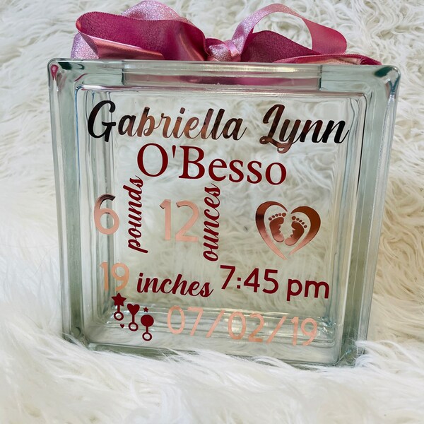 Glass Block Piggy Bank Etsy