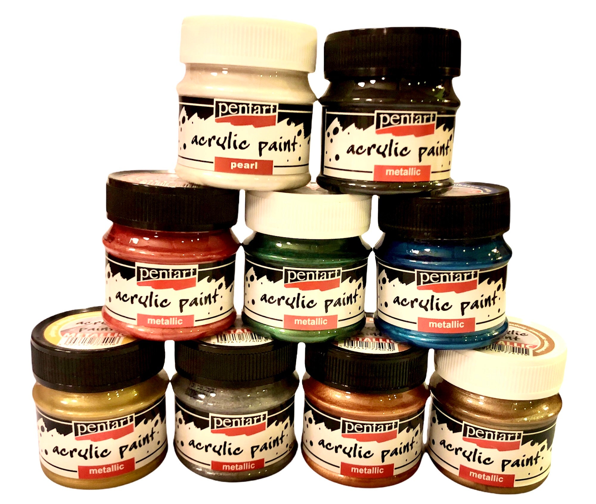 Metallic Acrylic Paint - 7 Colours - Quality Specialty Paint