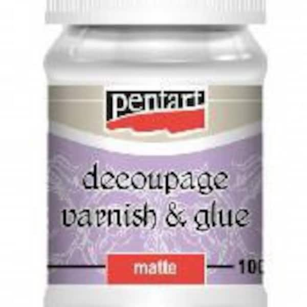 Vernis à découpage & colle mat 100ml Pentart