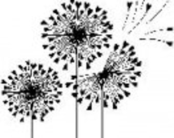 Wooden stamp Dandelion