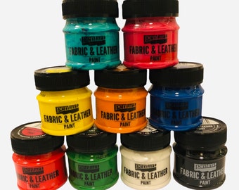 leather paint on fabric