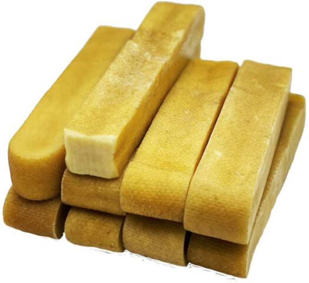 6 Large Pieces Himalayan Yak Milk Bone Chew Treats for Dogs Organic
