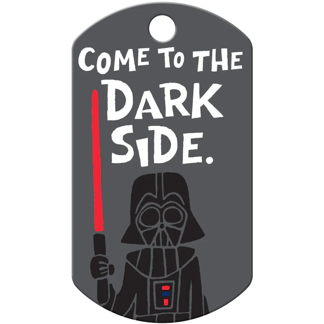 Star Wars Darth Vader come to the Dark Side Military Tag Dog Name ID ...