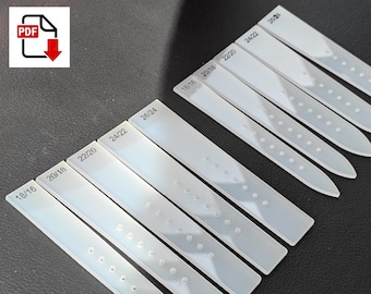 watch strap template set pdf template download do it yourself 10pcs
