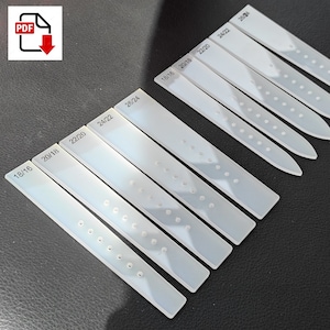 watch strap template set pdf template download do it yourself 10pcs