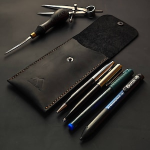 Leather Pencil Case PDF Pattern  | Pencil Case Template | PDF Leather Case | A4 Format, DIY