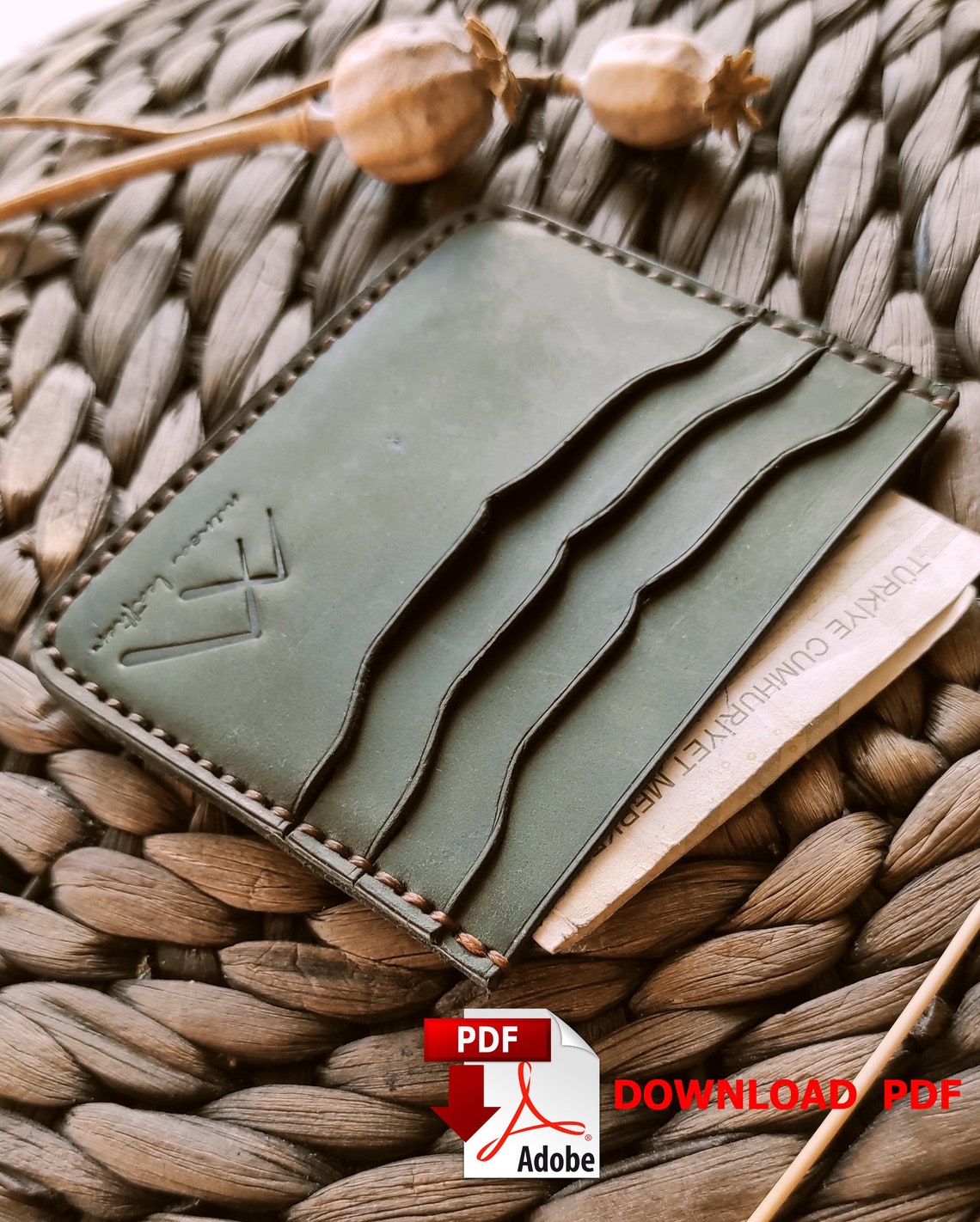 PDF Wallet Patterns, Leather Bifold Wallet Templates, 17 - Piece Wallet ...