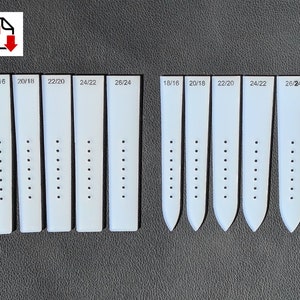 Watch Strap Template Set Pdf Template Download Do It Yourself 10pcs - Etsy