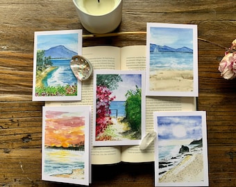 Iconic Santa Barbara Watercolor Card Set II