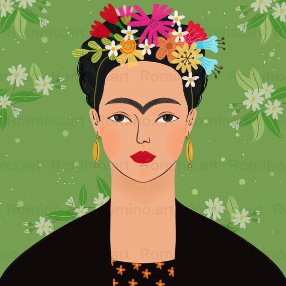 Frida Kahlo Illustration Ready to Print Png File | Etsy Canada