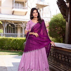Lavender Indian Bridal Designer Lehenga Choli, Designer Lehenga, Wedding Lehenga Choli, Party Wear Lehenga Choli, Gujarati Chaniya Choli