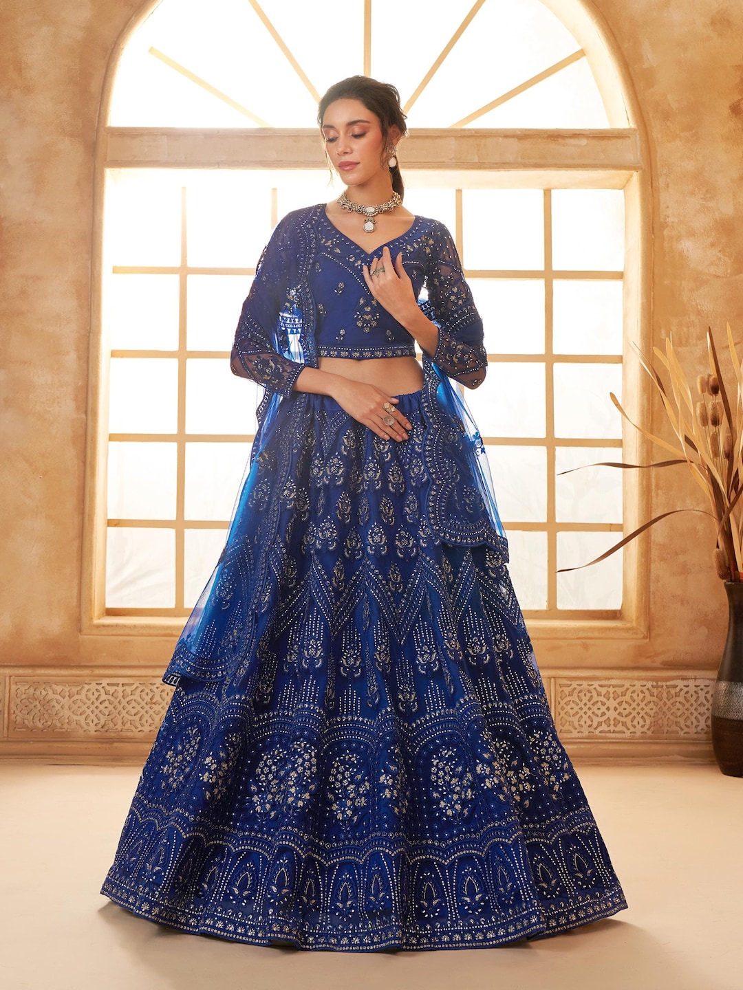 blue dress for baby girl Women Latest Traditional Indian Cotton Floral Dresses Online – Nakh Clothing main image 0