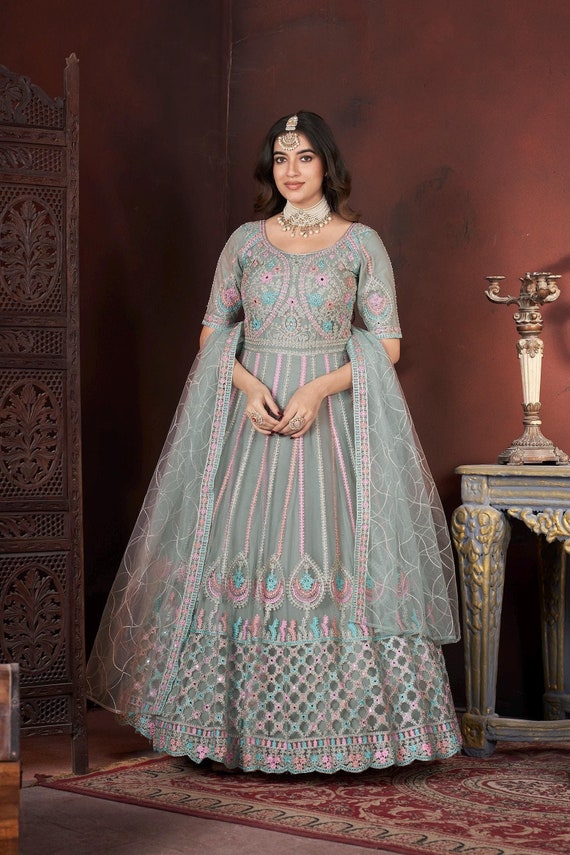 white christmas dresses Fabulous Handwork with Heavy Embroidery Net Bridal Maxi Dress – Best Price  Online in Pakistan main image 1