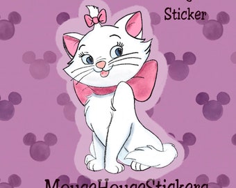 Aristocats Marie Inspired Clear Vinyl Die Cut Sticker Etsy