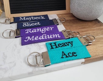 HORSE BLANKET TAG Double Sided, Large Custom Embroidered Tags For Horse Blankets, Bridle Bags, Key Fob, Luggage and More !