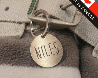 Etiquetas para mantas equinas de latón, 1" de un solo lado / 1 o 2 líneas, etiquetas de identificación para perros y mucho más.