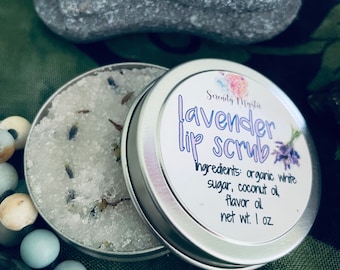 Exfoliante labial de lavanda