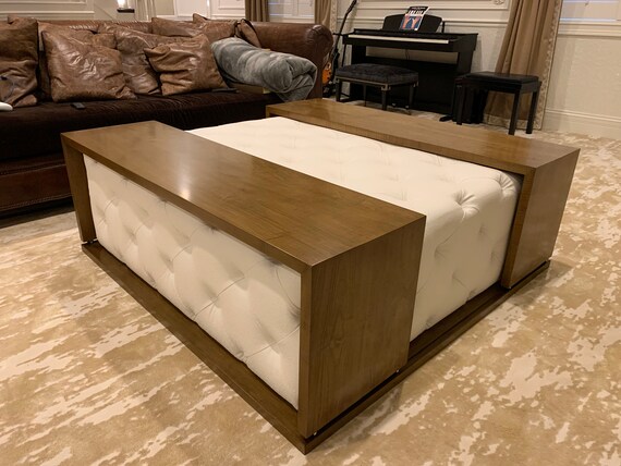 Double ottoman coffee table hotsell