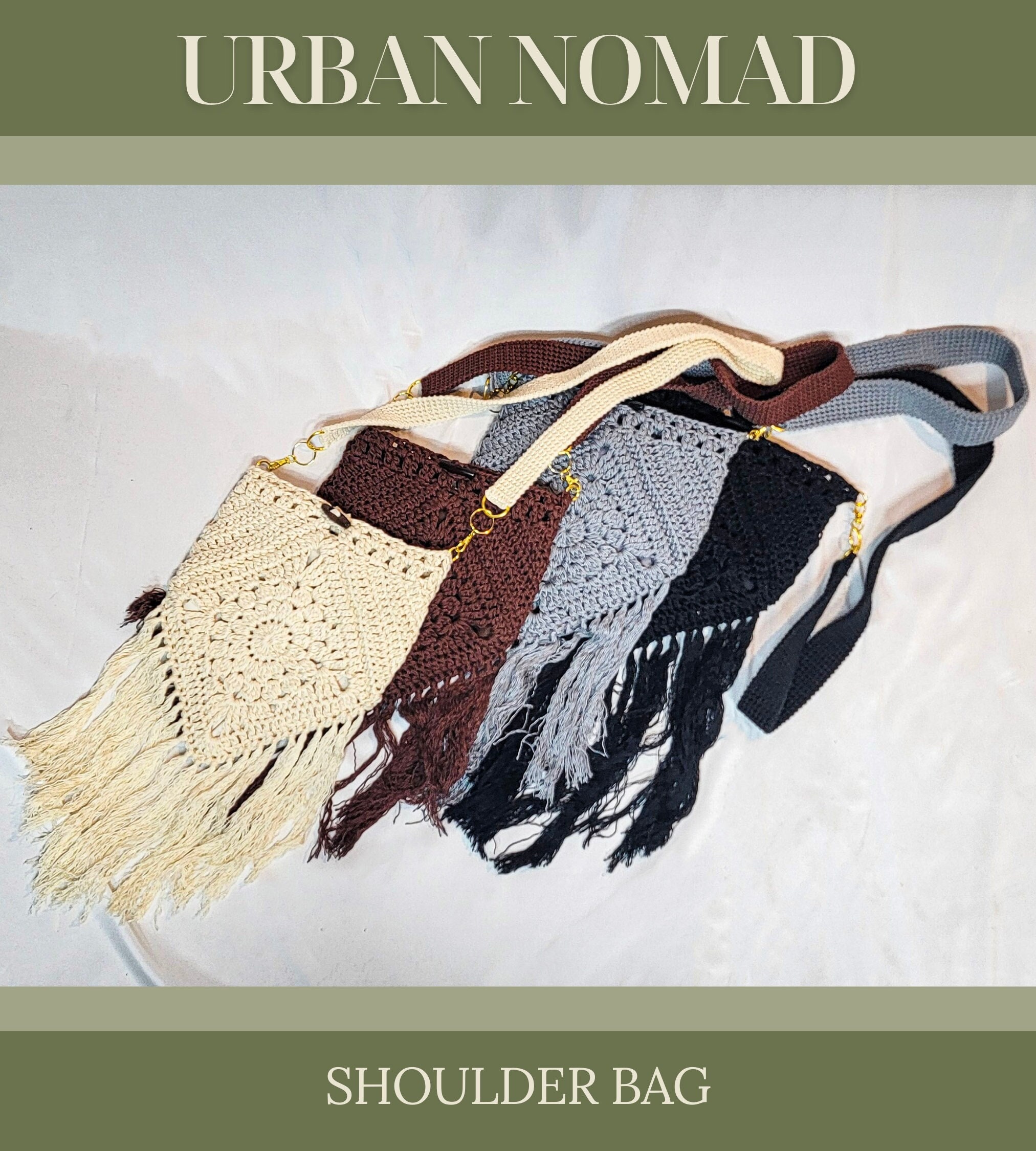 Urban Nomad Crochet Boho Bag