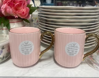 Pink mug, spring mug, Camila pink mug, Easter mug , spring tea mug, mom gift , mom