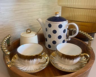 Tetera de lunares Grace Teaware, Grace teaware, white teapot, mom, gift mom
