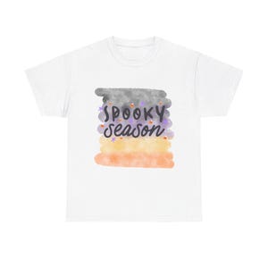 Cute Spooky Season Tee - Unisex Heavy Cotton Halloween Shirt for Spooky Season Lovers
