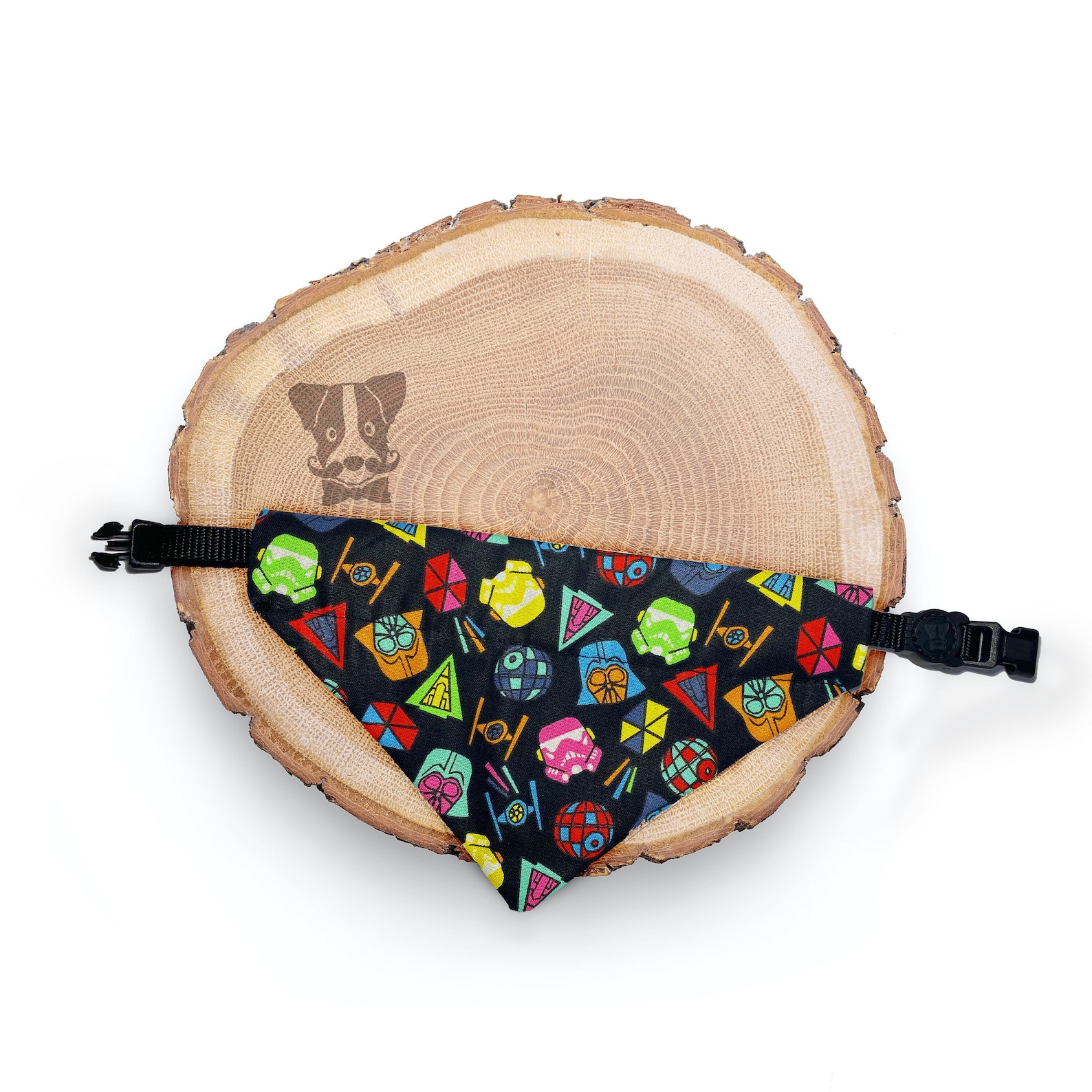 Cut and Collar Christmas Dog Bandana