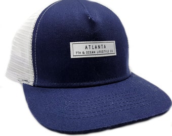 Blue and White Atlanta Snapback Hat for Toddlers 12M-4Y |  7th & Ocean