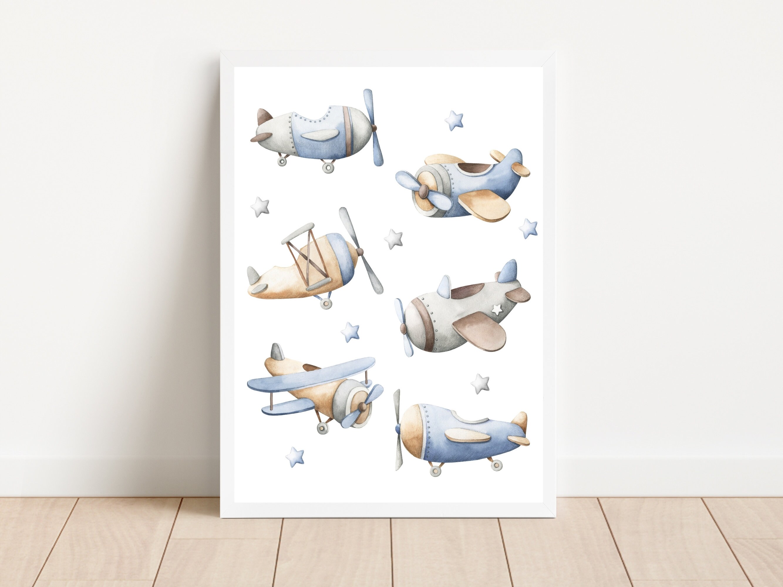 Watercolor Airplane Nursery Printable | Airplane Nursery Print ...