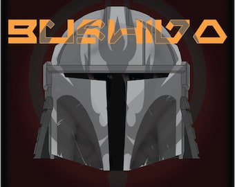 Mandalorian helmet "Bushido" 3D files