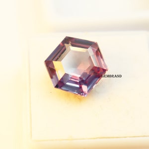 Natural Loose Alexandrite 9.60Ct Ring Size Hexagon Cut For Jewelry Making AAA+ Quality Alexandrite 11x11x6mm Loos Certified Faceted Gemstone