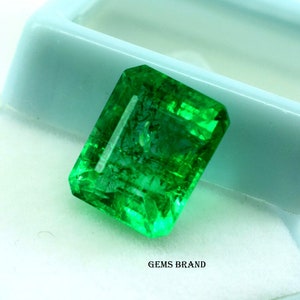 Green Emerald Excellent Condition 12.20 Ct Natural Emerald Shape  () Certified Gemstone Ring Size, Jewelry making, Etc. Free Shipping!