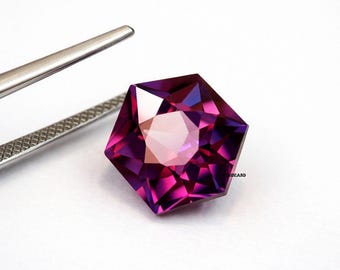 Natural Alexandrite Color Change Gemstone | Rare Star Cut Loose Stone | Purple Pink to Red Shift | 7.60CT Collector Jewelry Gem