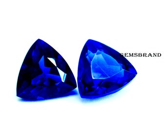 Trillion Tansanitpaar (12-15 CTW) - Dezember Birthstone Edelsteine