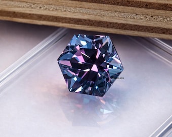 Natural Star Shape  Alexandrite Color Change Gemstone 7.75CT | Rare Phenomenal Loose Stone | Blue Purple | June Birthstone