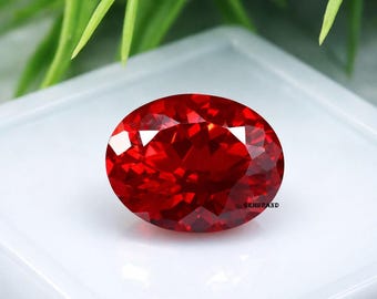 Natural Red Ruby Gemstone | Oval Cut Loose Ruby | Vivid Pigeon Blood Red | AAA Quality Ruby 14.30CT Red Ruby
