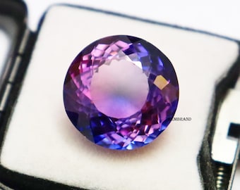 Round Purple Sapphire Gemstone: 28.05 Carat, Sri Lanka Origin