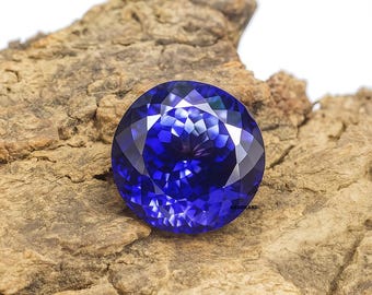 Royal Blue Tansanit Rundschliff Edelstein 16.25CT | AAA + Vivid Violet Blau Tansanit lose Stein für Fine Schmuck & Verlobungsringe für Geschenke