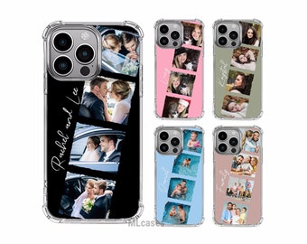 Personalised Photo Collage Phone Case Cover Shockproof For iPhone 14 12 11 15 06