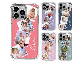 Personalized Photo Collage Shockproof Silicone Cover Case For iPhone 16 15 14 13 12 11 Pro Max
