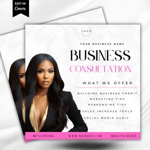 Business consultation flyer, business flyer, business coaching, entrepreneur flyer, workshop flyer, coaching flyer, coaching template