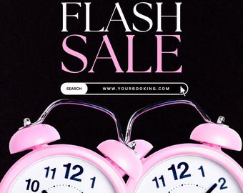 Flash Sale Flyer Template | Editable Canva Design (Digital Download)