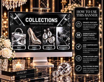 Silver N Black Web Banner Kit